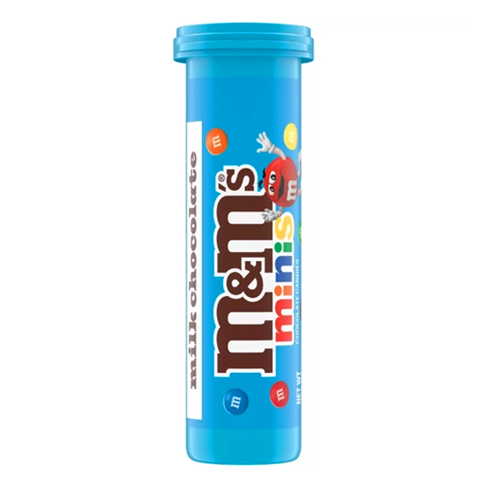 Candy Chocolate M&M Minis Tube – 1.08 oz (31 gr)